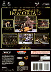 WWE WrestleMania X8 | GameCube | back cover | region=North America | source-country=Canada,Mexico,Other,United States | zypher-v2 | moby-2e1486932def | Data by MobyGames.com
