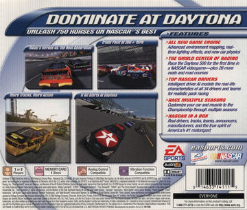 
NASCAR 2001 | PlayStation | back cover | Region: North America | source-country=United States | Data by MobyGames.com