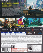 
Cyberpunk 2077 | PlayStation 4 | back cover | Data by MobyGames.com
