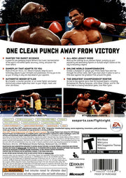 Fight Night Round 4 | Xbox 360 | back cover | region=North America | source-country=United States | zypher-v2 | moby-01e01e36d926 | Data by MobyGames.com