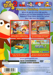 
Ape Escape 2 | PlayStation 2 | back cover | Region: North America | source-country=Canada,United States | Data by MobyGames.com