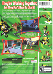 
Crash Twinsanity | Xbox | back cover | Data by MobyGames.com