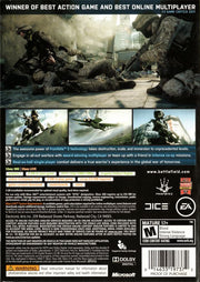
Battlefield 3 | Xbox 360 | back cover | Region: North America | source-country=United States | Data by MobyGames.com