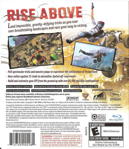 
Pure | PlayStation 3 | back cover | Data by MobyGames.com