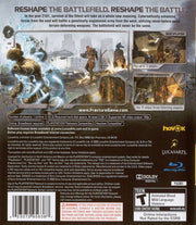 
Fracture | PlayStation 3 | back cover | Data by MobyGames.com