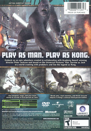 
Peter Jackson's King Kong: The Official Game of the Movie | Xbox | back cover | Region: North America | source-country=United States | Data by MobyGames.com