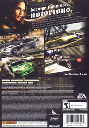 
Need for Speed: Most Wanted | Xbox 360 | back cover | Data by MobyGames.com