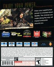 
inFAMOUS: Second Son (Limited Edition) | PlayStation 4 | back cover | Region: North America | source-country=United States | Data by MobyGames.com