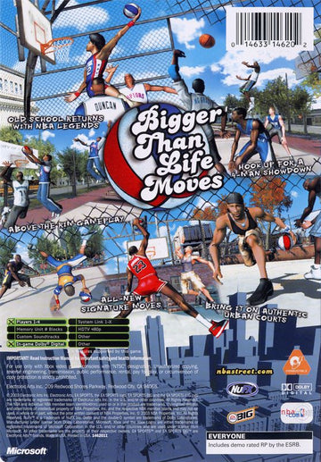 
NBA Street Vol. 2 | Xbox | back cover | Data by MobyGames.com
