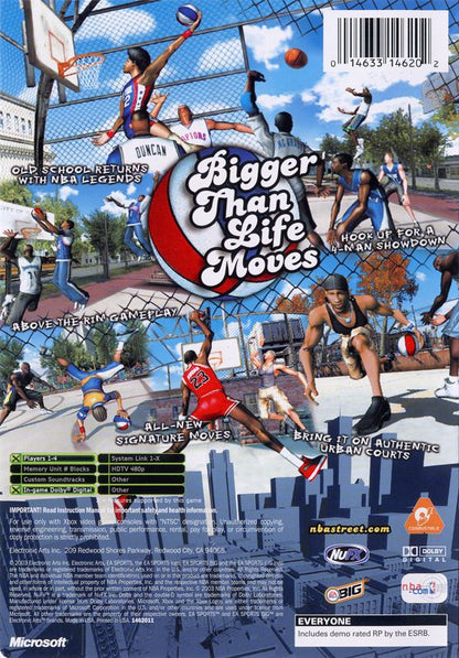 
NBA Street Vol. 2 | Xbox | back cover | Data by MobyGames.com