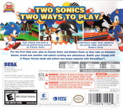 Sonic Generations | Nintendo 3DS | back cover | region=North America | source-country=United States | zypher-v2 | moby-03fbdc3154bf | Data by MobyGames.com