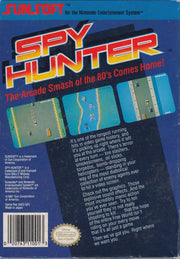 
Spy Hunter | NES | back cover | Data by MobyGames.com