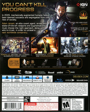 
Deus Ex: Mankind Divided (Day One Edition) | PlayStation 4 | back cover | Data by MobyGames.com