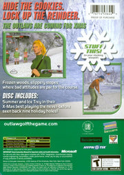 Outlaw Golf: 9 More Holes of X-Mas | Xbox | back cover | region=North America | source-country=United States | zypher-v2 | moby-3526167e852a | Data by MobyGames.com