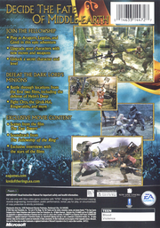 
The Lord of the Rings: The Two Towers | Xbox | back cover | Data by MobyGames.com