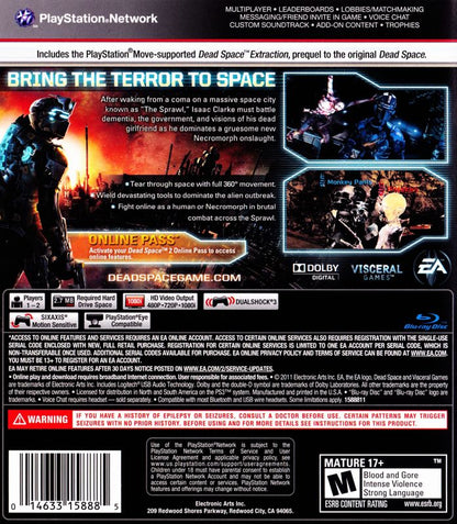 
Dead Space 2: Limited Edition | PlayStation 3 | back cover | Region: North America | source-country=United States | Data by MobyGames.com