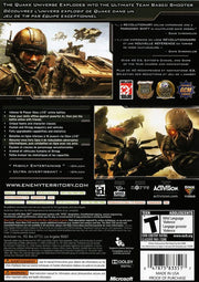 Enemy Territory: Quake Wars | Xbox 360 | back cover | region=North America | source-country=Canada | zypher-v2 | moby-4b97a013d784 | Data by MobyGames.com