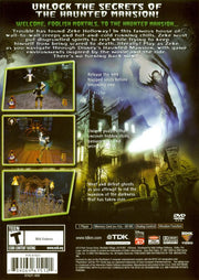 
Disney's The Haunted Mansion | PlayStation 2 | back cover | Region: North America | source-country=Canada,United States | Data by MobyGames.com