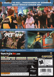 
Dead Rising 2 | Xbox 360 | back cover | Region: North America | source-country=United States | Data by MobyGames.com