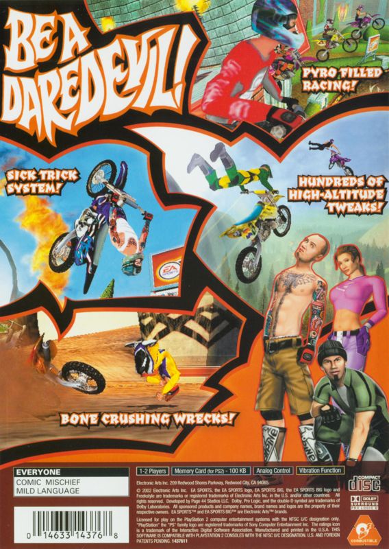 
Freekstyle | PlayStation 2 | back cover | Data by MobyGames.com