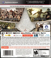 Assassin's Creed: Brotherhood | PlayStation 3 | back cover | region=North America | source-country=United States | zypher-v2 | moby-09d78fb0b5ee | Data by MobyGames.com