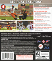 NCAA Football 09 | PlayStation 3 | back cover | region=North America | source-country=United States | zypher-v2 | moby-22229afa9c7e | Data by MobyGames.com