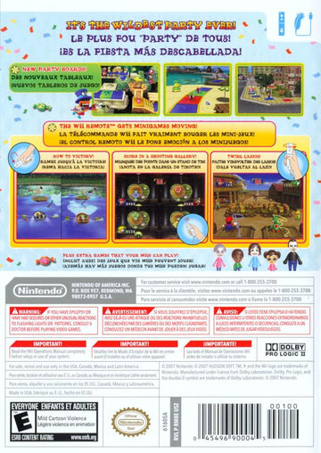 Mario Party 8 | Wii | back cover | region=North America | source-country=Canada,Mexico,United States | zypher-v2 | moby-b75213aecdab | Data by MobyGames.com