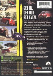 
The Italian Job | Xbox | back cover | Data by MobyGames.com