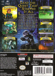 
The Hobbit | GameCube | back cover | Data by MobyGames.com