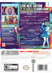 
Just Dance 2014 | Wii | back cover | Region: North America | source-country=United States | Data by MobyGames.com