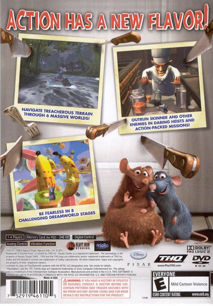
Disney•Pixar Ratatouille | PlayStation 2 | back cover | Data by MobyGames.com