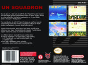
U.N. Squadron | SNES | back cover | Data by MobyGames.com