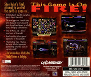 
Mortal Kombat Trilogy | PlayStation | back cover | Region: North America | source-country=United States | Data by MobyGames.com