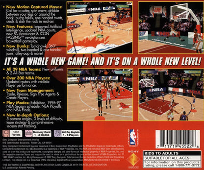 
NBA ShootOut '97 | PlayStation | back cover | Region: North America | source-country=United States | Data by MobyGames.com
