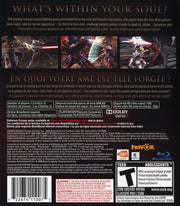 SoulCalibur IV | PlayStation 3 | back cover | region=North America | source-country=United States | zypher-v2 | moby-52041a77e3de | Data by MobyGames.com