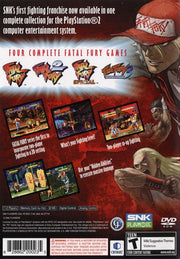 
Fatal Fury: Battle Archives Volume 1 | PlayStation 2 | back cover | Region: North America | source-country=United States | Data by MobyGames.com