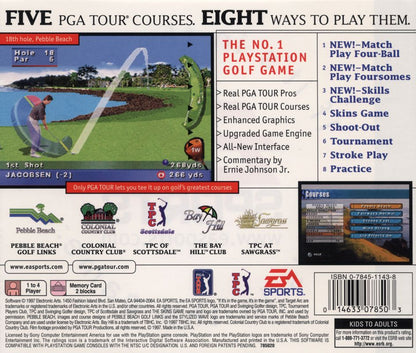 PGA Tour 98 | PlayStation | back cover | region=North America | source-country=United States | zypher-v2 | moby-c0093e459697 | Data by MobyGames.com