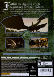 
Eragon | Xbox 360 | back cover | Region: North America | source-country=Canada,Mexico,United States | Data by MobyGames.com