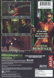 
Enter the Matrix | Xbox | back cover | Data by MobyGames.com