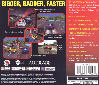 
Test Drive 5 | PlayStation | back cover | Region: North America | source-country=United States | Data by MobyGames.com