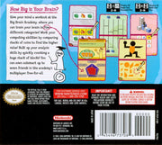 Big Brain Academy | Nintendo DS | back cover | region=North America | source-country=Canada,Mexico,Other,United States | zypher-v2 | moby-edcc43ae3a9f | Data by MobyGames.com