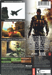 
Shadow Ops: Red Mercury | Xbox | back cover | Data by MobyGames.com