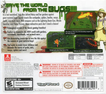 
Centipede: Infestation | Nintendo 3DS | back cover | Data by MobyGames.com