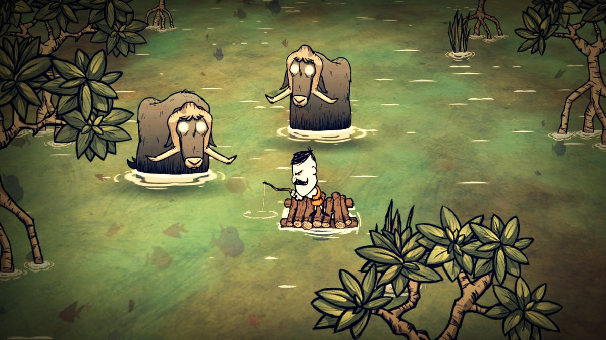 
Don't Starve: Mega Pack | Xbox One | gameplay screenshot | raft survival among hostile creatures | Source: official Xbox C2W5QC6Z3N87 | screenshot=01