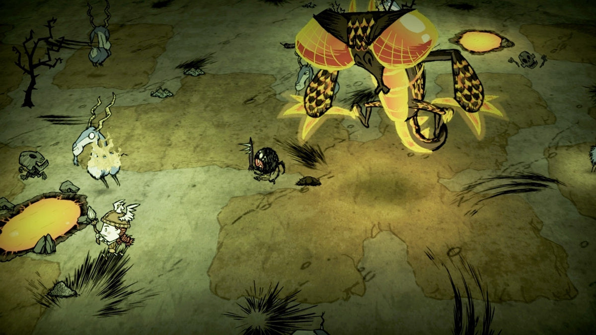 
Don't Starve: Mega Pack | Xbox One | gameplay screenshot | combat against a giant creature | Source: official Xbox C2W5QC6Z3N87 | screenshot=03