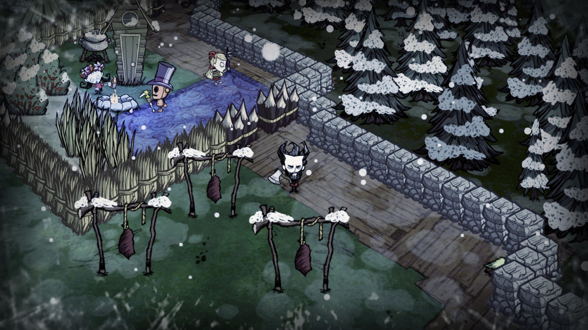 Don't Starve: Mega Pack | Xbox One | gameplay screenshot | winter survival and combat | Source: official Xbox C2W5QC6Z3N87 | screenshot=07