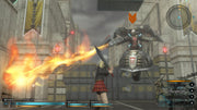 
Final Fantasy Type-0 HD | Xbox One | gameplay screenshot | Seven battles a fire-breathing mechanical enemy