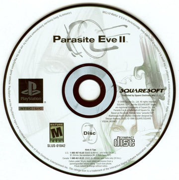 
Parasite Eve II | PlayStation | game disc 1 of 2 | Region: North America | source-country=Canada,United States | Data by MobyGames.com