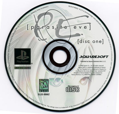 
Parasite Eve | PlayStation | game disc 1 of 3 | Data by MobyGames.com