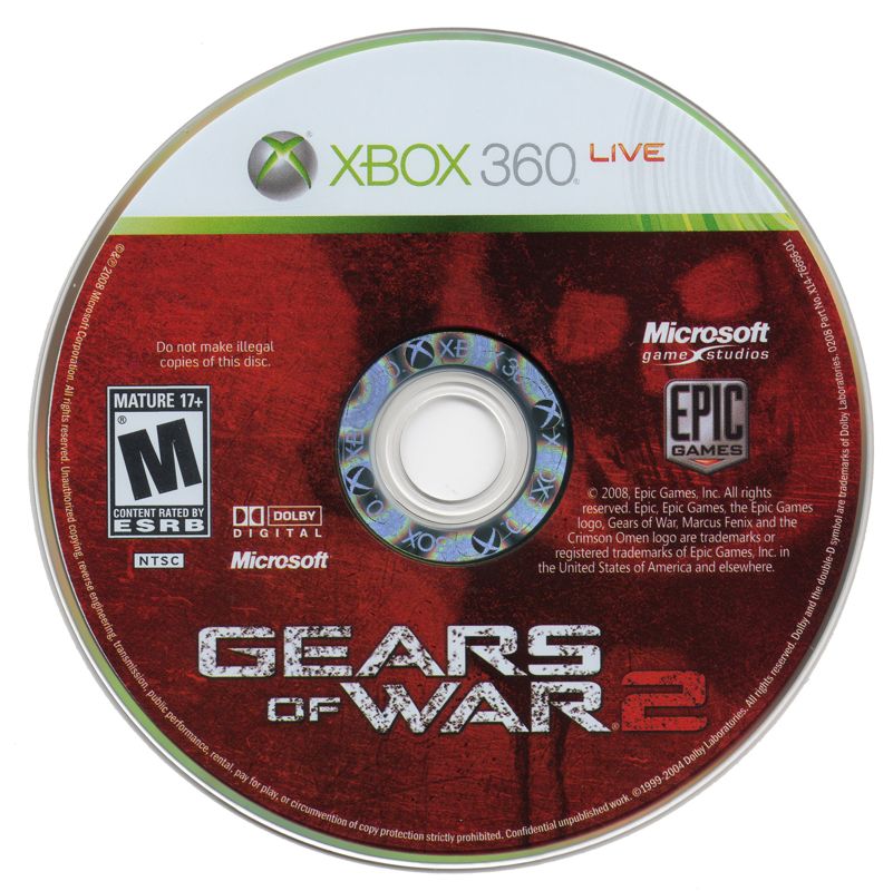 
Gears of War: Triple Pack | Xbox 360 | game disc 2 of 2 | Region: North America | source-country=United States | Data by MobyGames.com